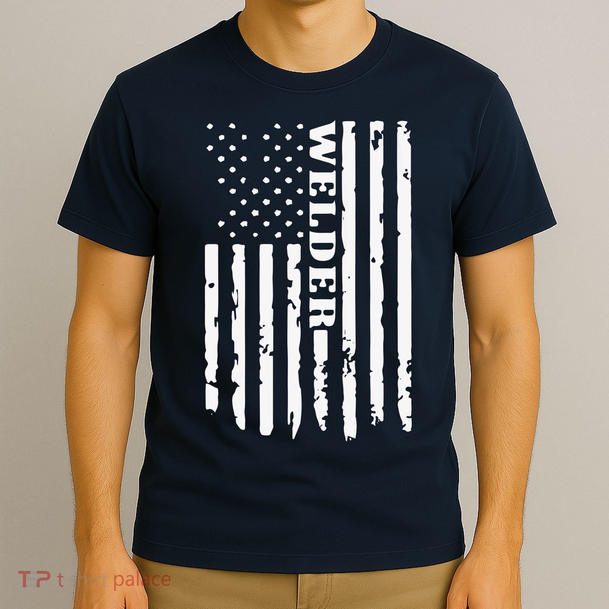 Cool Welding US Flag Art For Welder Welding T-Shirt