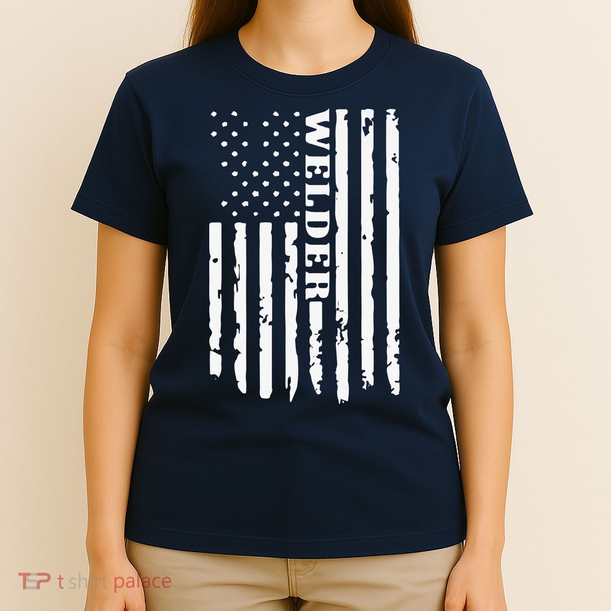 Cool Welding US Flag Art For Welder Welding T-Shirt