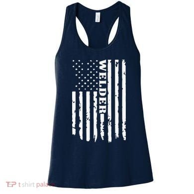 Cool Welding US Flag Art For Welder Welding Women's Tank Top