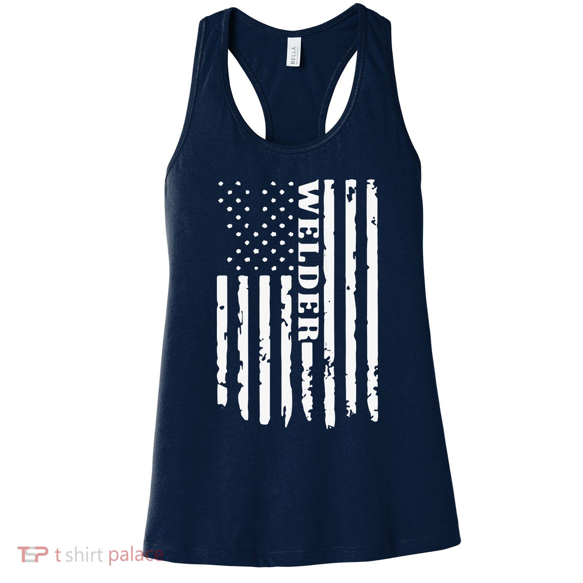 Cool Welding US Flag Art For Welder Welding Women's Tank Top