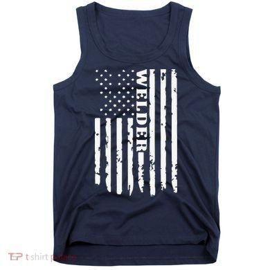 Cool Welding US Flag Art For Welder Welding Tank Top