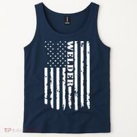 Cool Welding US Flag Art For Welder Welding Tank Top thumb 2