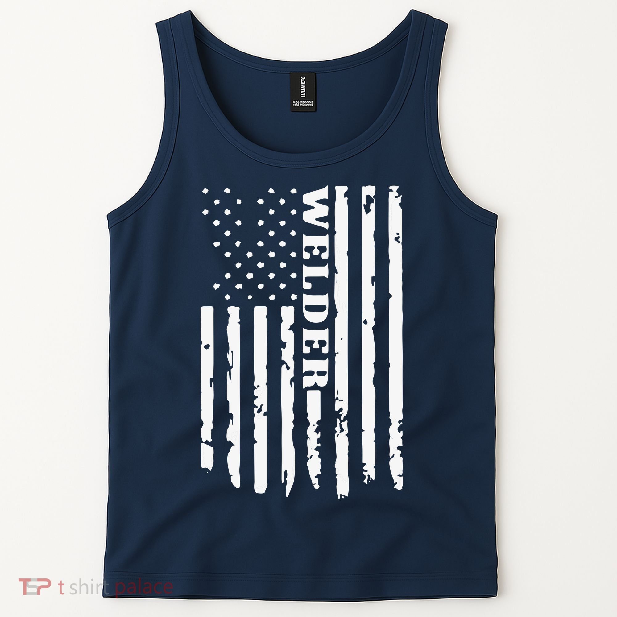 Cool Welding US Flag Art For Welder Welding Tank Top