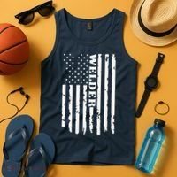 Cool Welding US Flag Art For Welder Welding Tank Top thumb 4