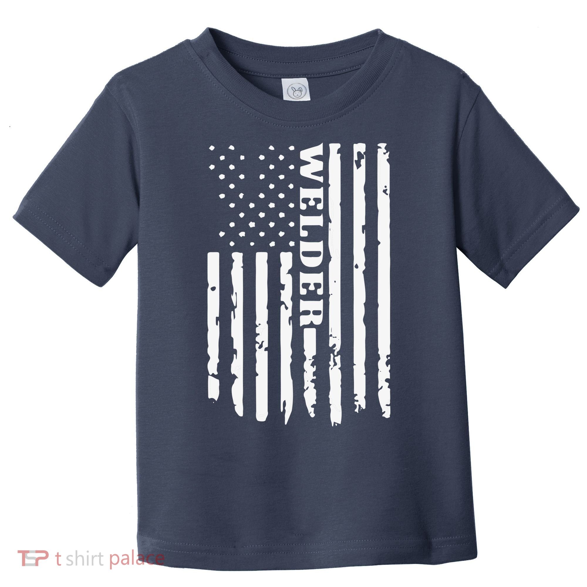 Cool Welding US Flag Art For Welder Welding Toddler T-Shirt