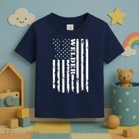 Cool Welding US Flag Art For Welder Welding Toddler T-Shirt thumb 3