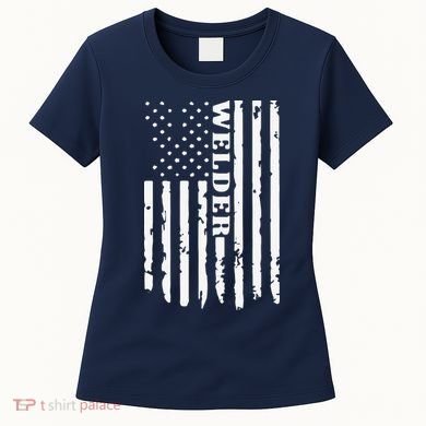 Cool Welding US Flag Art For Welder Welding Women's T-Shirt
