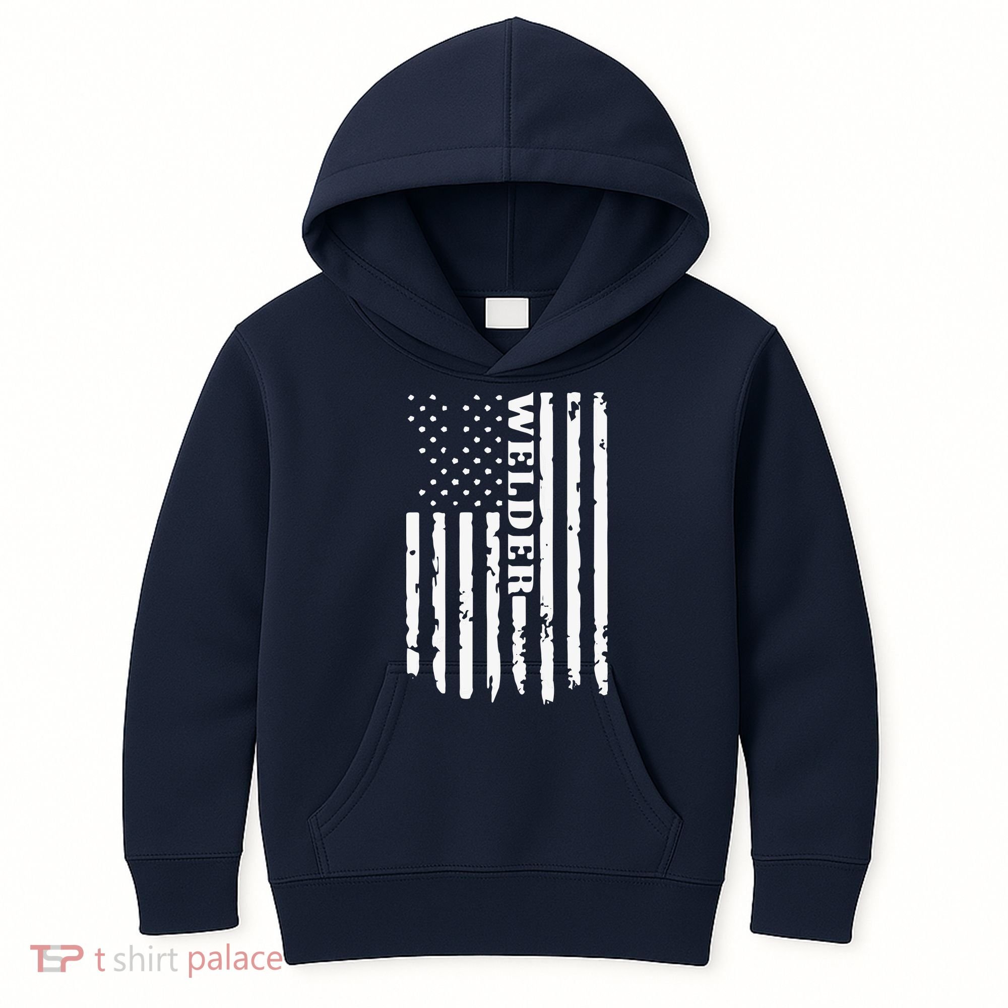 Cool Welding US Flag Art For Welder Welding Kids Hoodie