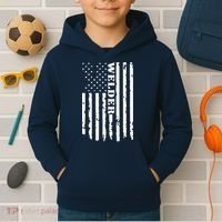 Cool Welding US Flag Art For Welder Welding Kids Hoodie thumb 2