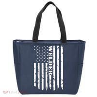 Cool Welding US Flag Art For Welder Welding Tote Bag thumb 0