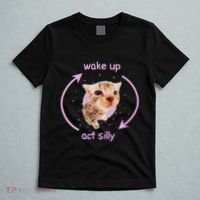 Cats Wake Up Act Silly Cat Meme Certified Freak Funny T-Shirt thumb 5