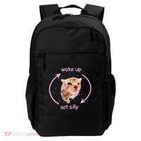 Cats Wake Up Act Silly Cat Meme Certified Freak Funny Backpack thumb 0