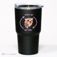 Cats Wake Up Act Silly Cat Meme Certified Freak Funny Tumbler thumb 0
