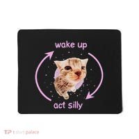 Cats Wake Up Act Silly Cat Meme Certified Freak Funny Mousepad thumb 0