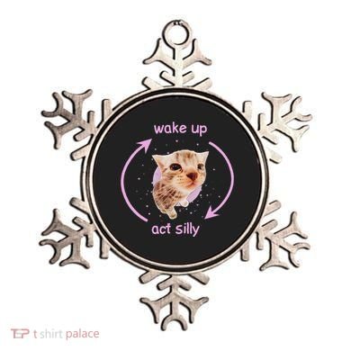 Cats Wake Up Act Silly Cat Meme Certified Freak Funny Ornament