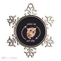 Cats Wake Up Act Silly Cat Meme Certified Freak Funny Ornament thumb 0