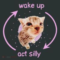 Cats Wake Up Act Silly Cat Meme Certified Freak Funny Infant Baby Jersey Bodysuit thumb 2