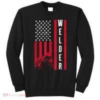 Cool Welding US Flag Art For Men Women Welder Welding Lover Sweatshirt thumb 0