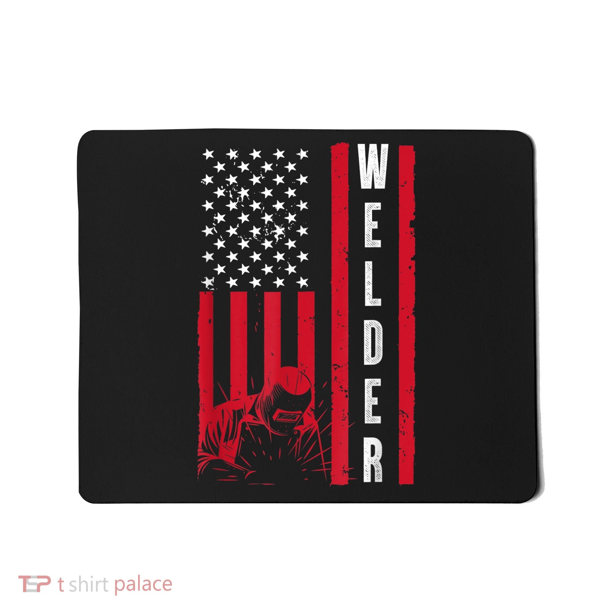 Cool Welding US Flag Art For Men Women Welder Welding Lover Mousepad