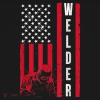 Cool Welding US Flag Art For Men Women Welder Welding Lover Mousepad thumb 1