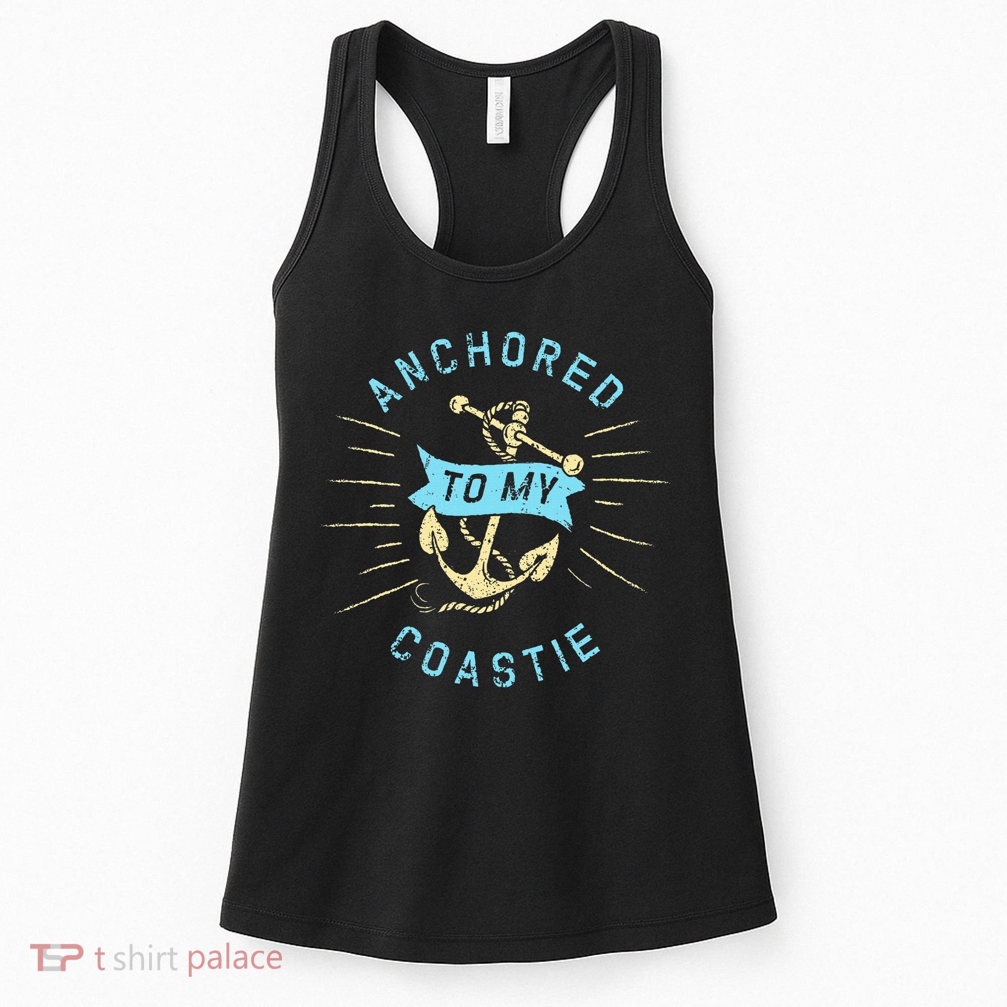Coastie Wife Us Coast Guard Uscg Anchored To Women's Tank Top