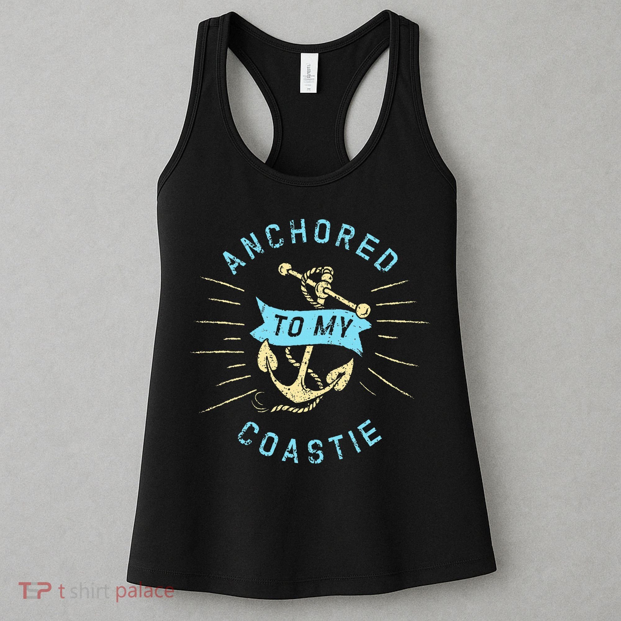 Coastie Wife Us Coast Guard Uscg Anchored To Women's Tank Top