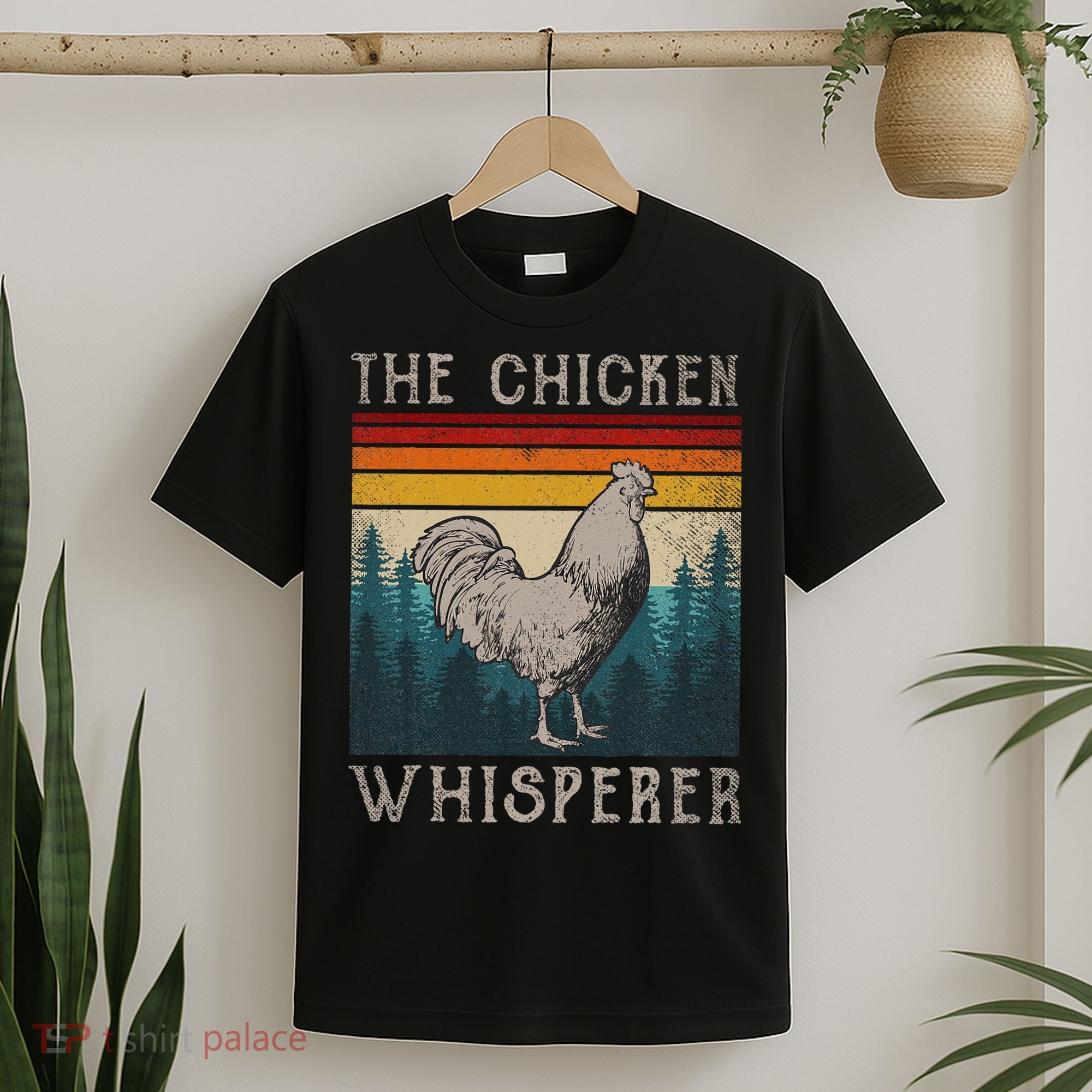 Chicken Whisperer Vintage Retro Chicken Farmer T-Shirt