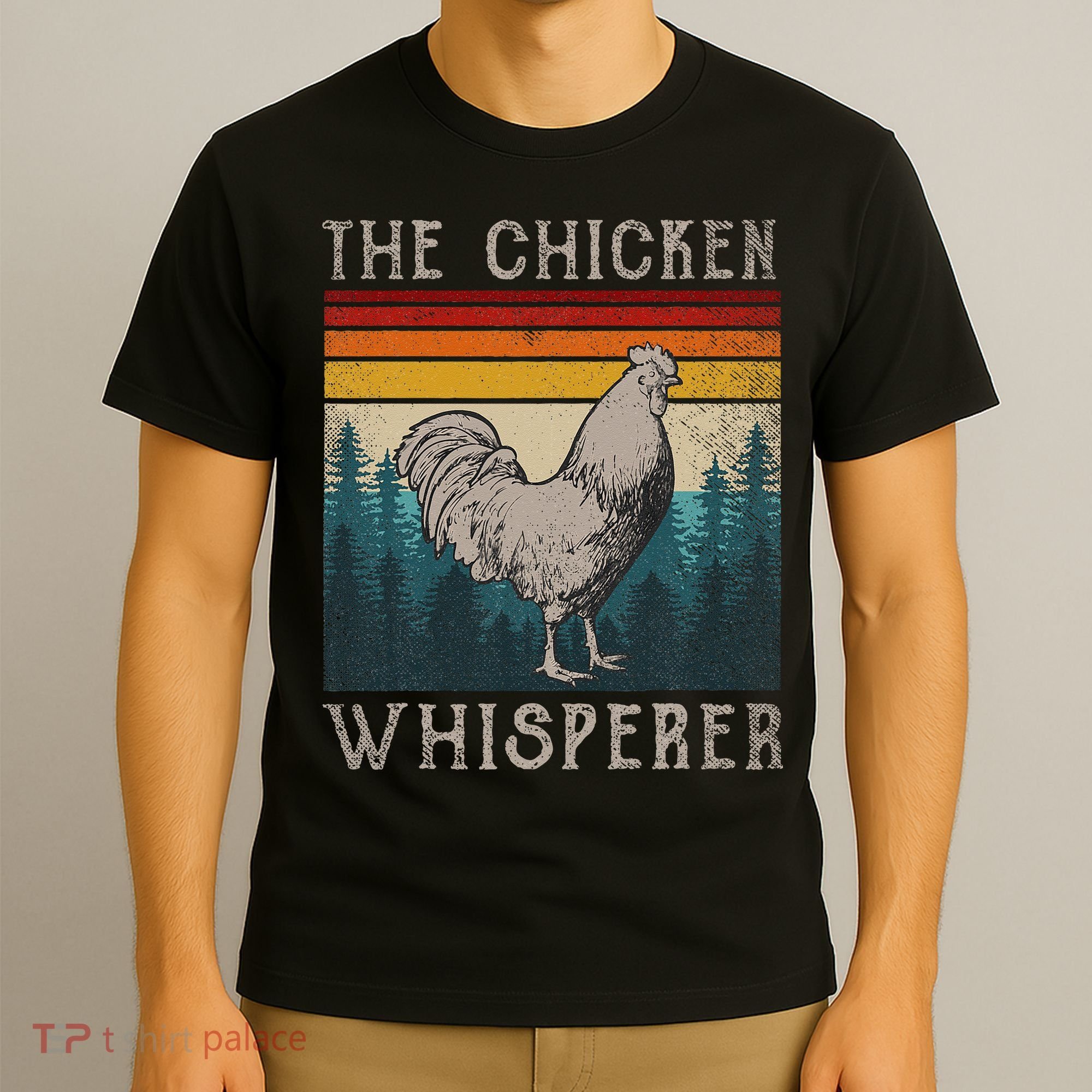 Chicken Whisperer Vintage Retro Chicken Farmer T-Shirt