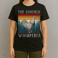 Chicken Whisperer Vintage Retro Chicken Farmer T-Shirt thumb 4