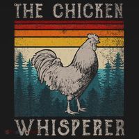 Chicken Whisperer Vintage Retro Chicken Farmer T-Shirt thumb 7