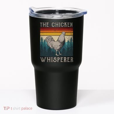 Chicken Whisperer Vintage Retro Chicken Farmer Tumbler