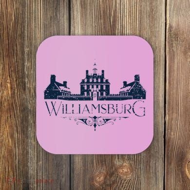 Colonial Williamsburg Virginia Vintage Distressed Style Coaster