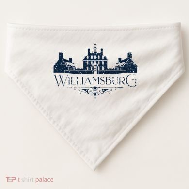 Colonial Williamsburg Virginia Vintage Distressed Style USA-Made Doggie Bandana