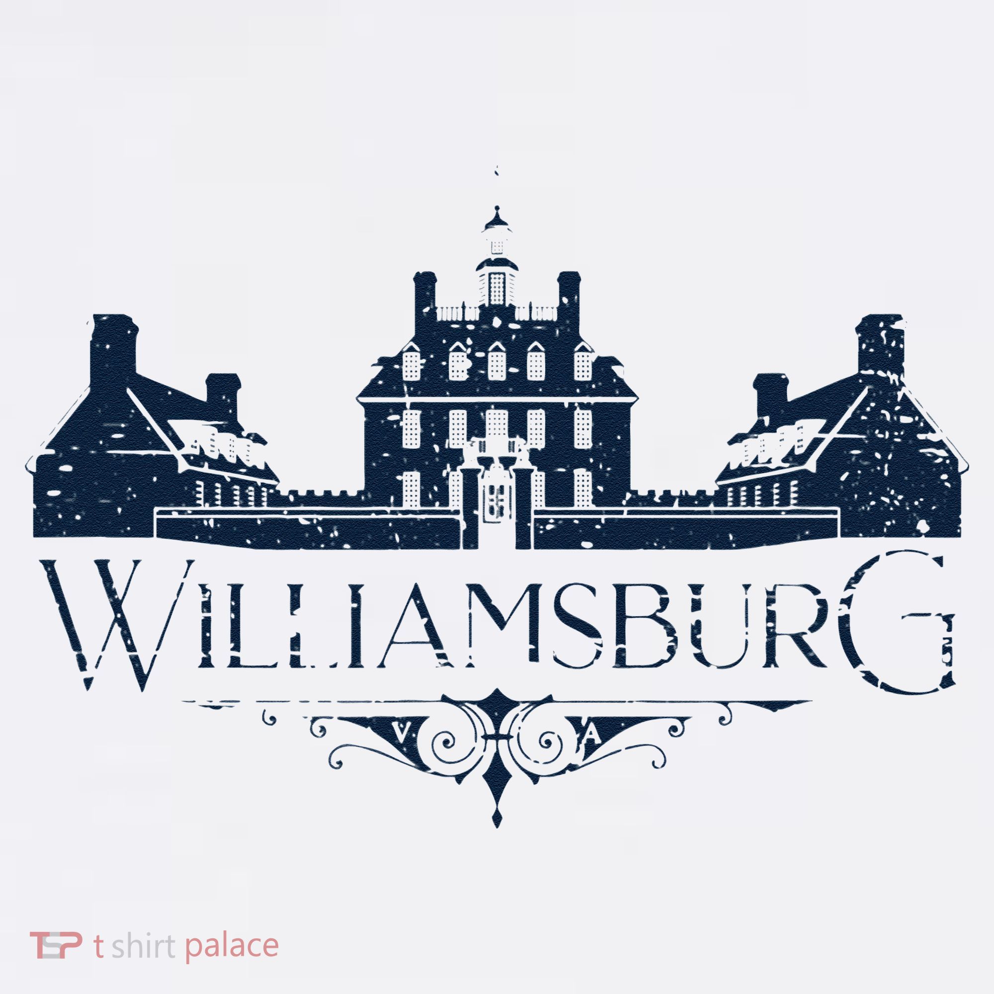 Colonial Williamsburg Virginia Vintage Distressed Style T-Shirt