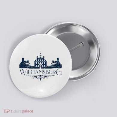 Colonial Williamsburg Virginia Vintage Distressed Style Button