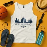 Colonial Williamsburg Virginia Vintage Distressed Style Tank Top thumb 4
