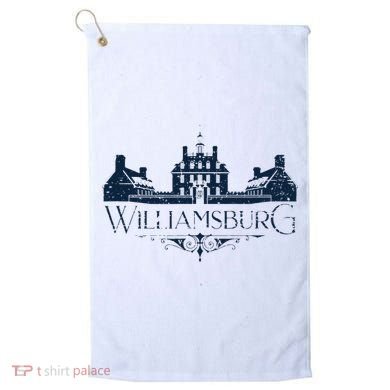 Colonial Williamsburg Virginia Vintage Distressed Style Golf Towel