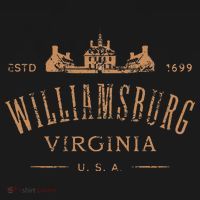 Colonial Williamsburg Virginia Vintage Distressed Style T-Shirt thumb 7