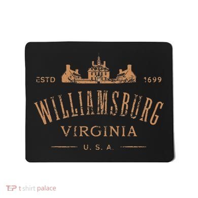Colonial Williamsburg Virginia Vintage Distressed Style Mousepad