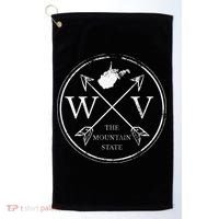 Cute West Virginia WV The Mountain State Golf Towel thumb 0
