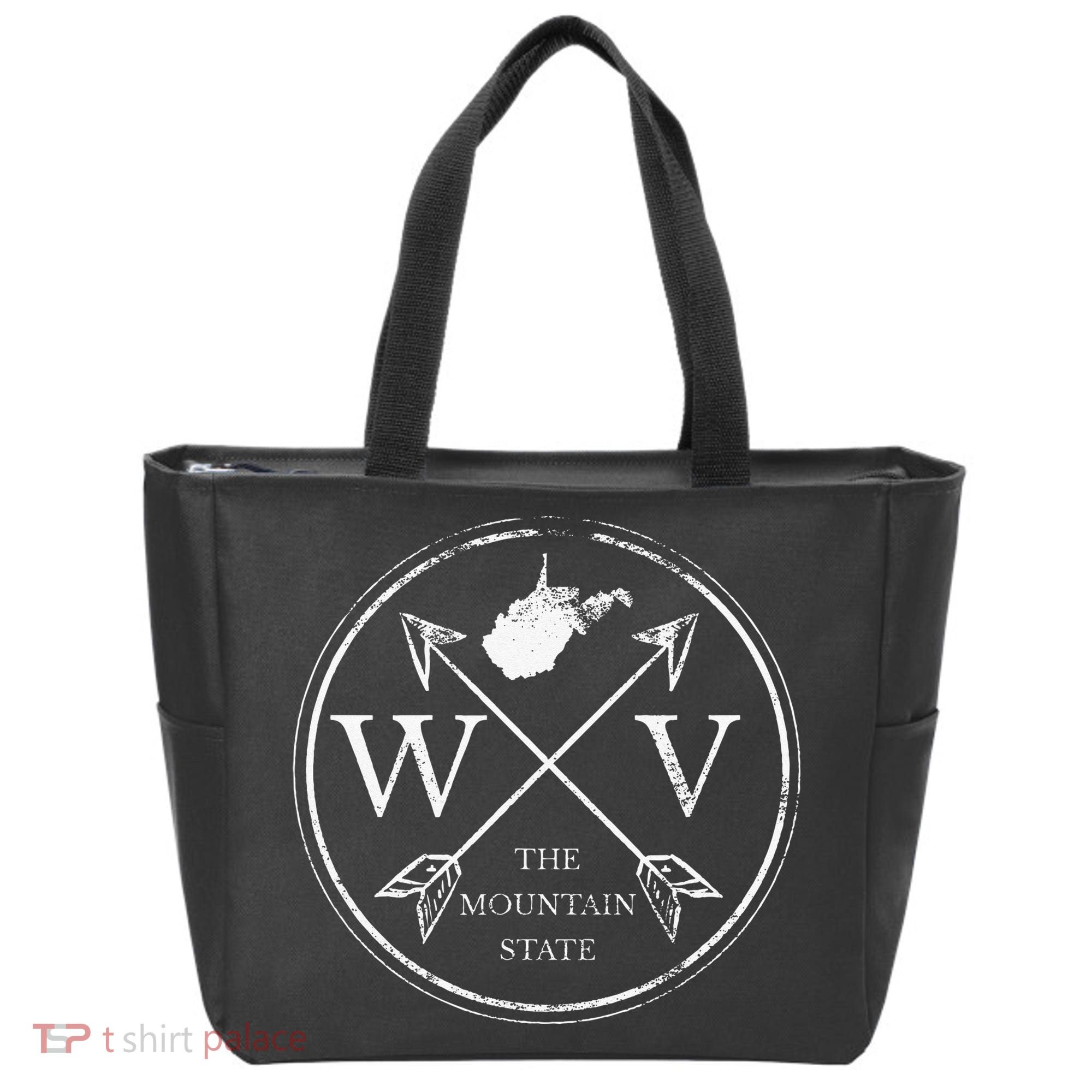 Cute West Virginia WV The Mountain State Tote Bag