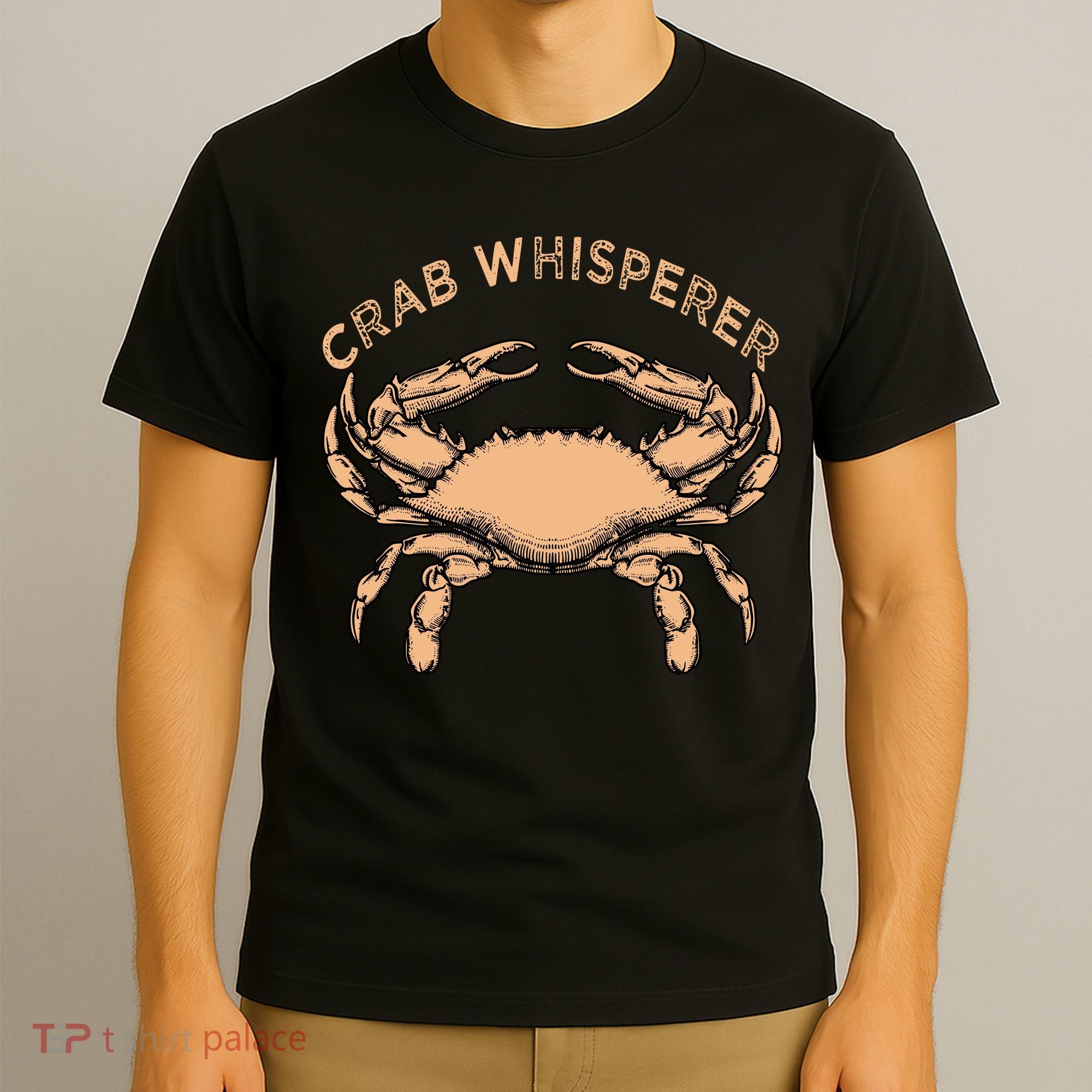 Crab Whisperer Vintage Crabbing Hunting Fishing Crabs T-Shirt