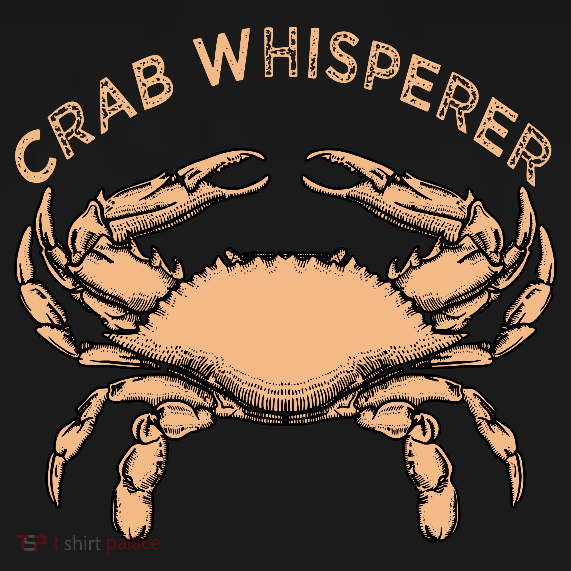 Crab Whisperer Vintage Crabbing Hunting Fishing Crabs T-Shirt