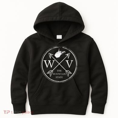 Cute West Virginia Wv The Mountain State Kids Hoodie