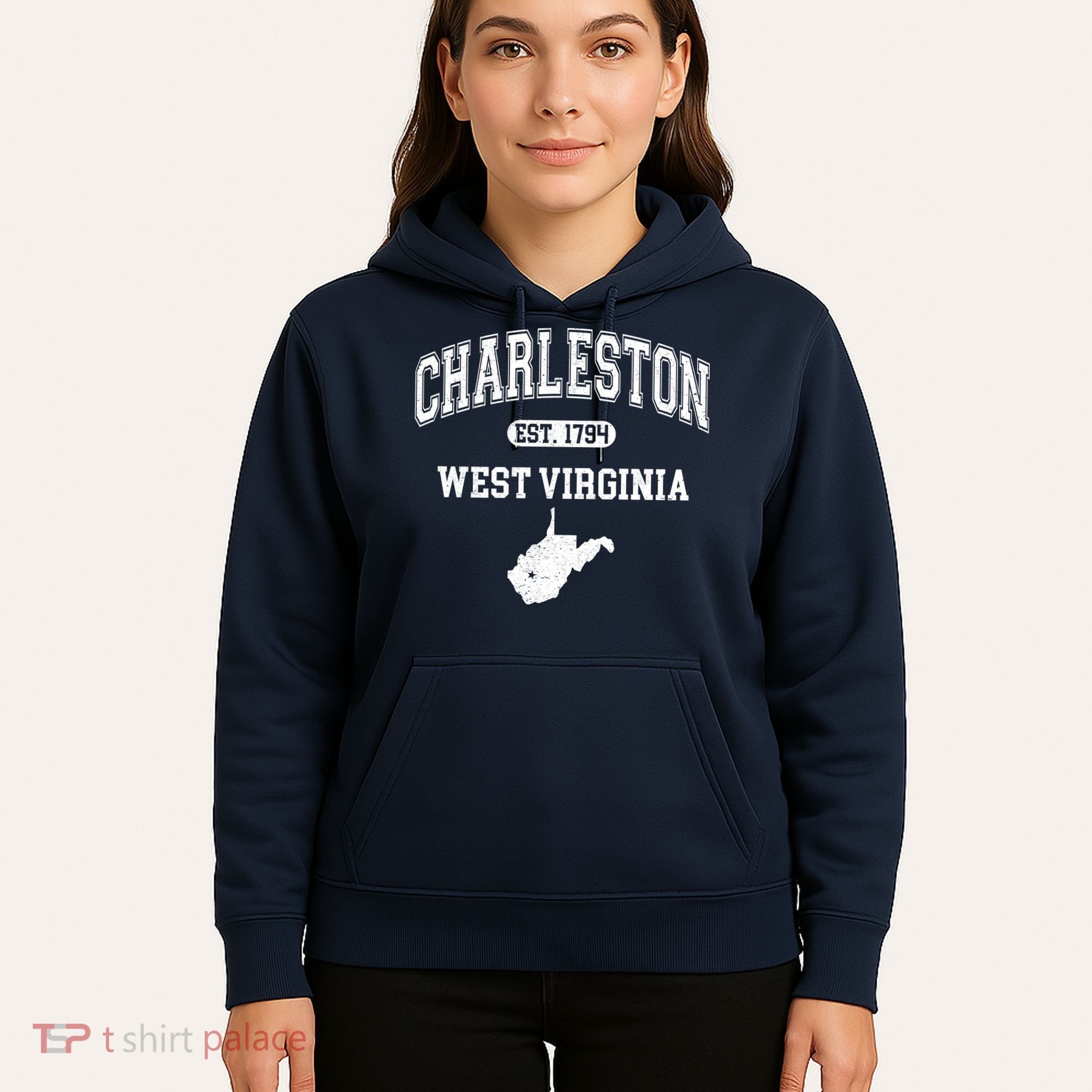 Charleston West Virginia Est. 1794 Varsity Hoodie