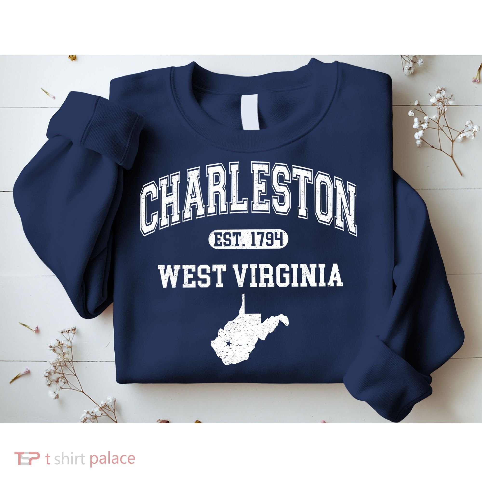 Charleston West Virginia Est. 1794 Varsity Sweatshirt