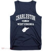 Charleston West Virginia Est. 1794 Varsity Tank Top thumb 0