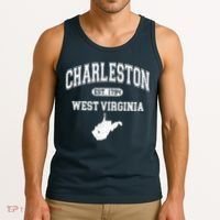 Charleston West Virginia Est. 1794 Varsity Tank Top thumb 3