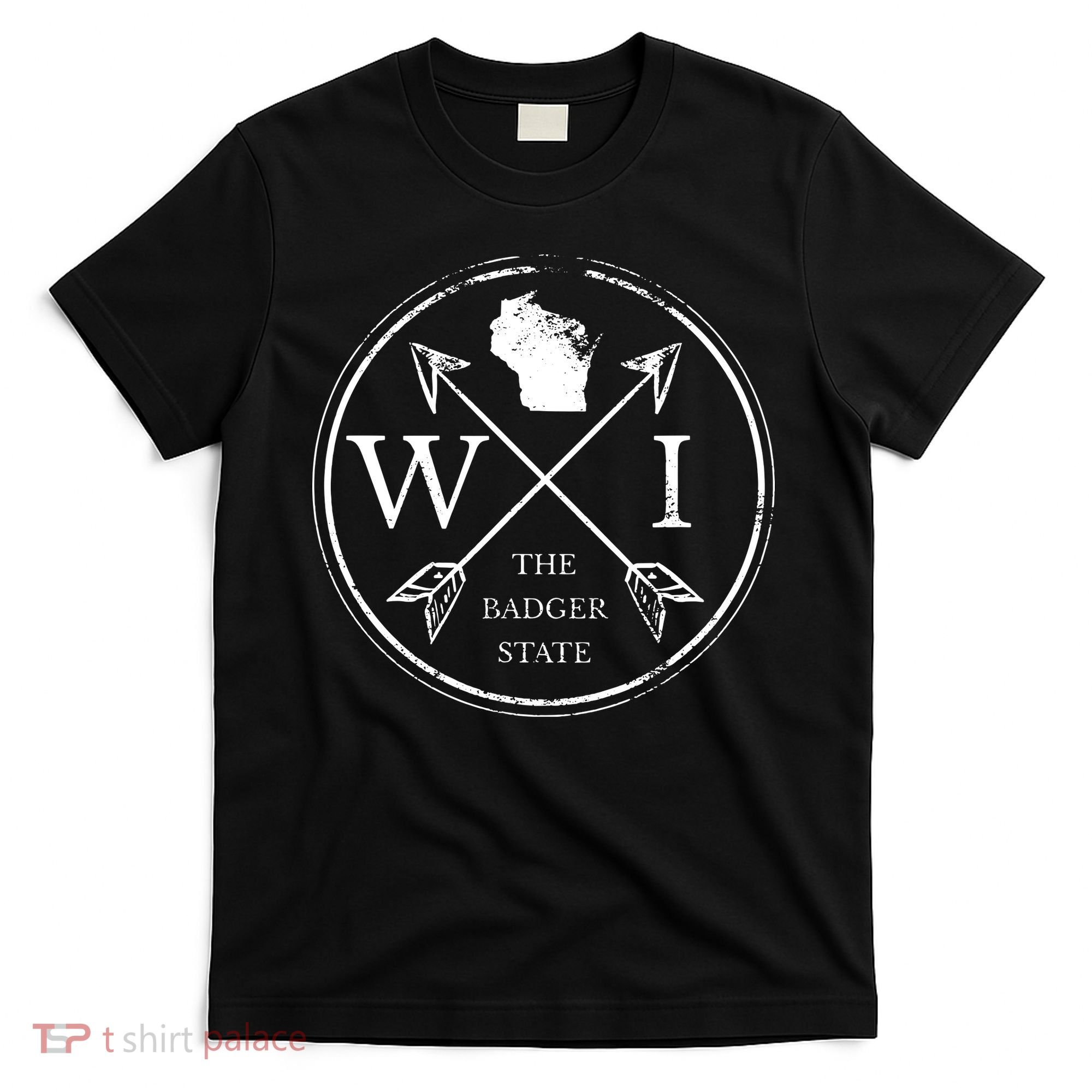 Cute Wisconsin Wi The Badger State Map Wisconsin T-Shirt