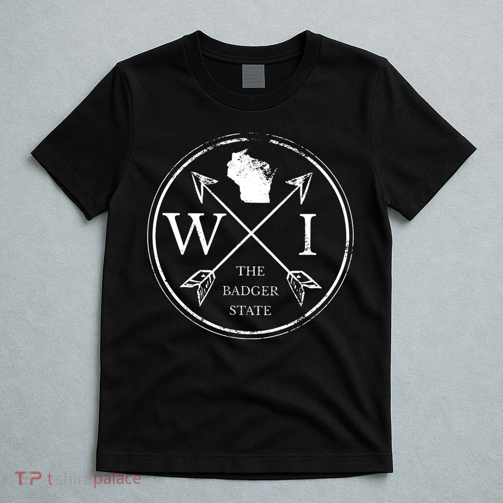 Cute Wisconsin Wi The Badger State Map Wisconsin T-Shirt